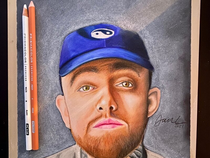 Mac Miller. Colored Pencil