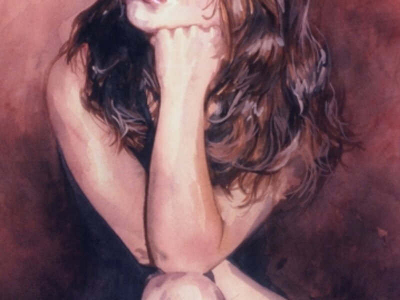 Baby Watercolor, 18" x 24"