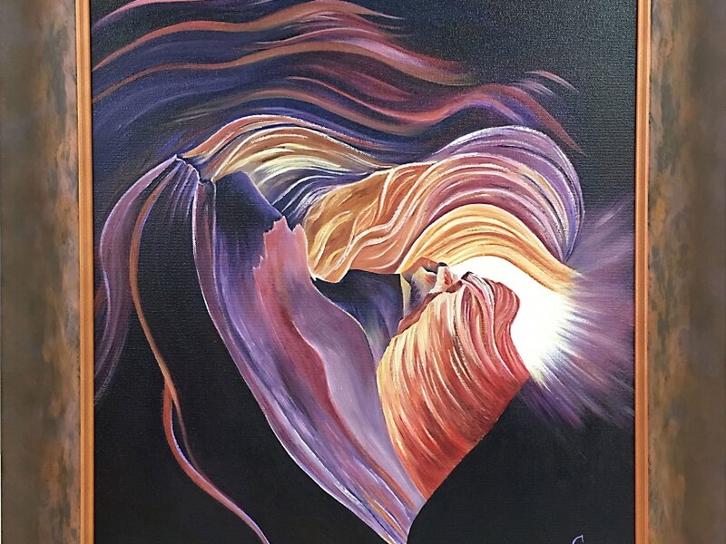 oil on canvas, love your earth