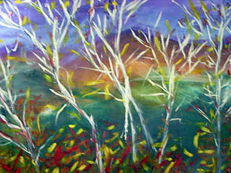 Mountains And Aspens