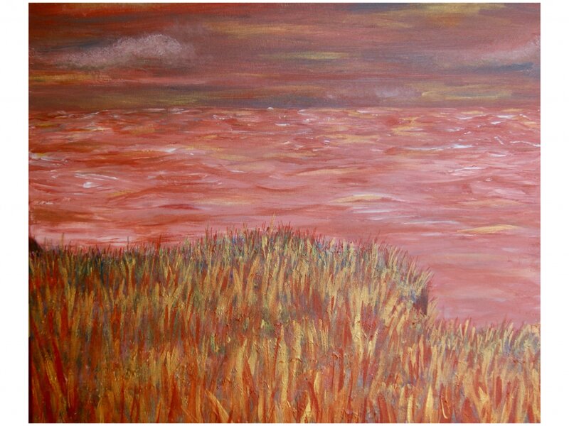 Mindscape Series Two Painting Five, Red Dreams 