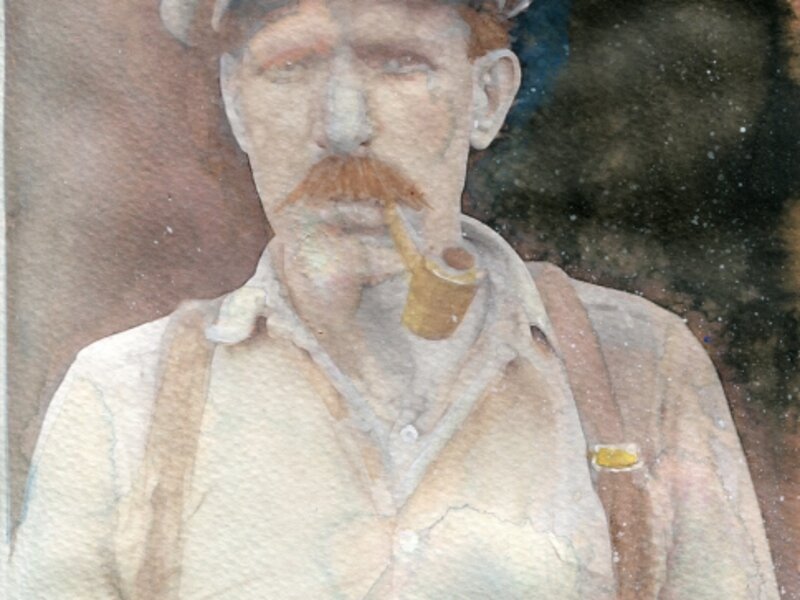 man with pipe