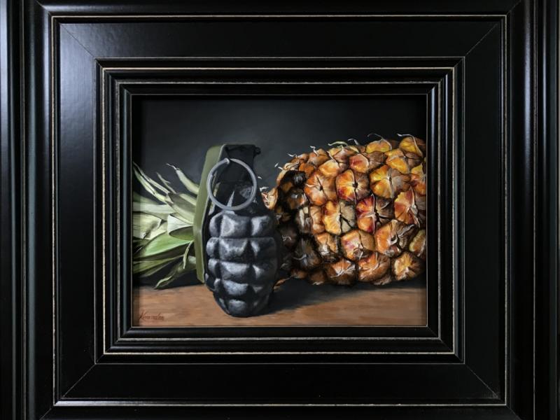 still life with pineapples