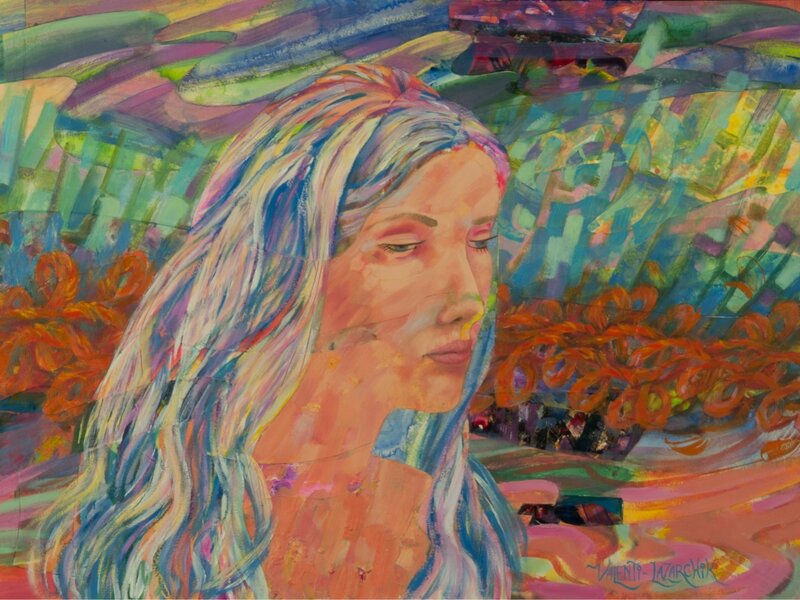 Contemporary Portrait, Mixed Media Portrait, Mixed Media Artwork, Expressionist Portrait, Modern Portrait Painting, Impact Of Memories, Overcoming Your Past, Overcoming Domestic Violence, Dysfunctional Relationships, Surviving Abuse, Surviving Addiction, Modern Portrait Of Young Woman