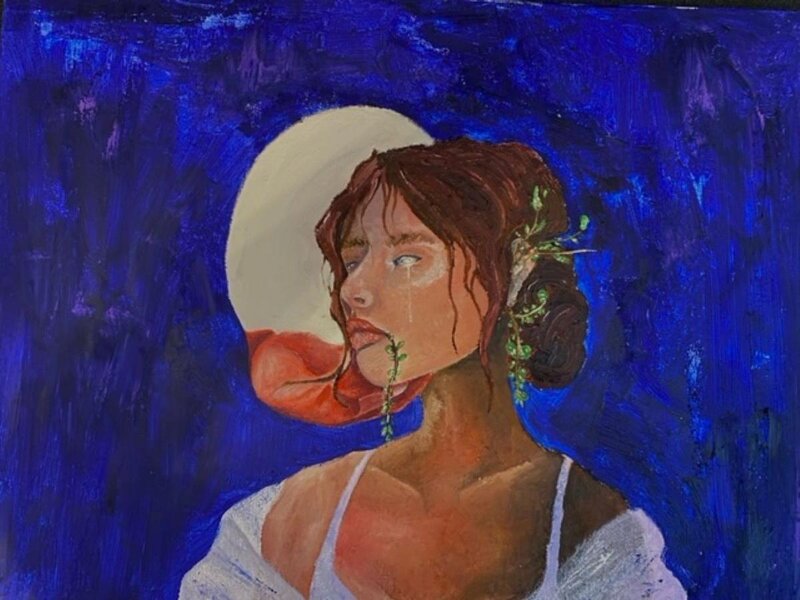 The medium was oil paint