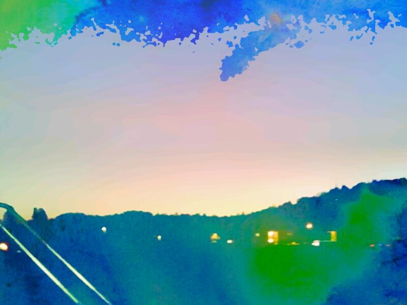 Watercolor,photography,dusk,sunset,art,fineart,sundown,evening