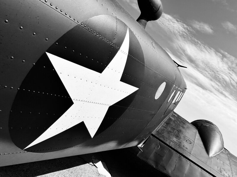 Photograph of vintage airplane, September 19, 2026.