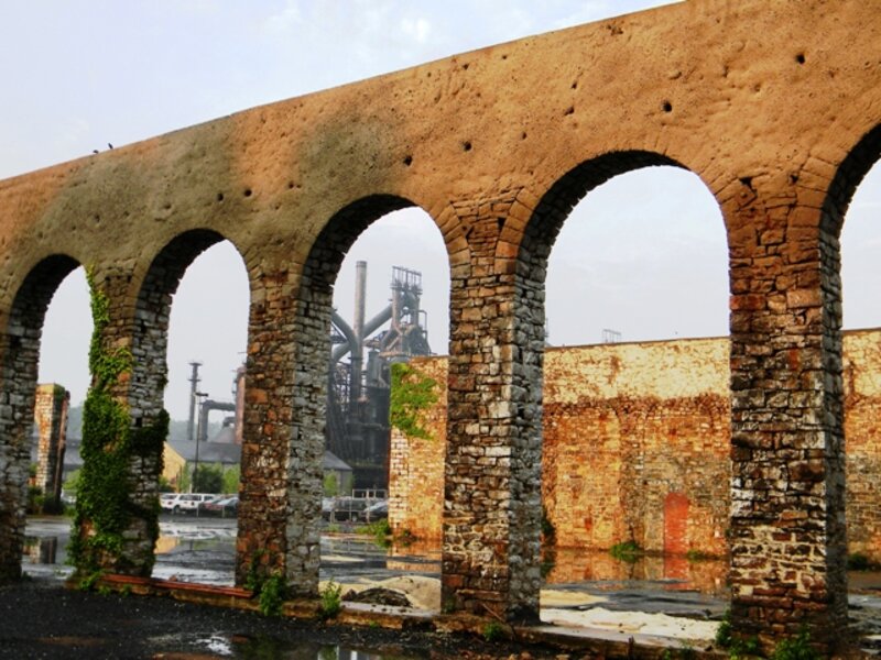 Blast Furnace in the Distance
