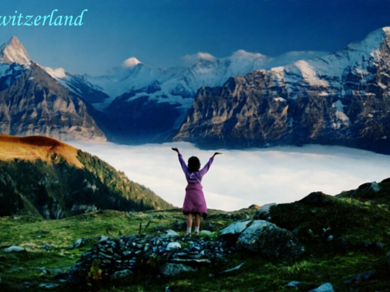 Above the clouds in Grindelwald, Switzerland