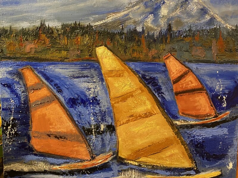 Windsurfing Mount Hood Memories