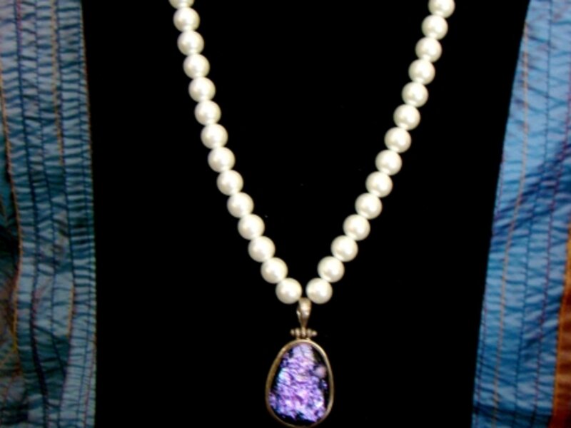 pearls and funky glass baby