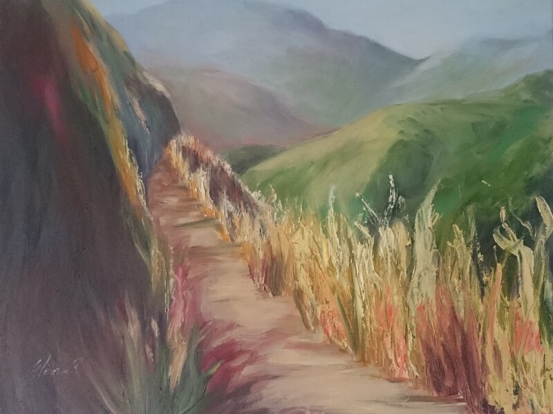 Yellow Road Oils on Canvas 20x16