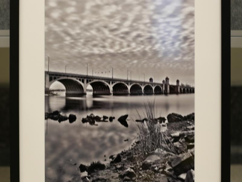 5th Annual Exhibit Waterfowl, Rocks, Clouds, Hanover St. Bridge from Covington Park
