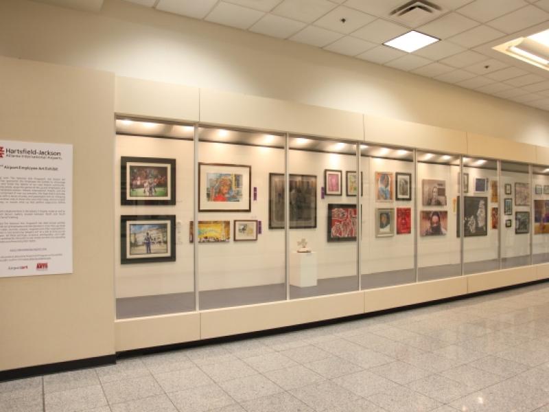 2nd Exhibit The artwork from the 2nd Annual NAP Exhibit at Hartsfield-Jackson International Aiport on display in the Gallery T Cases