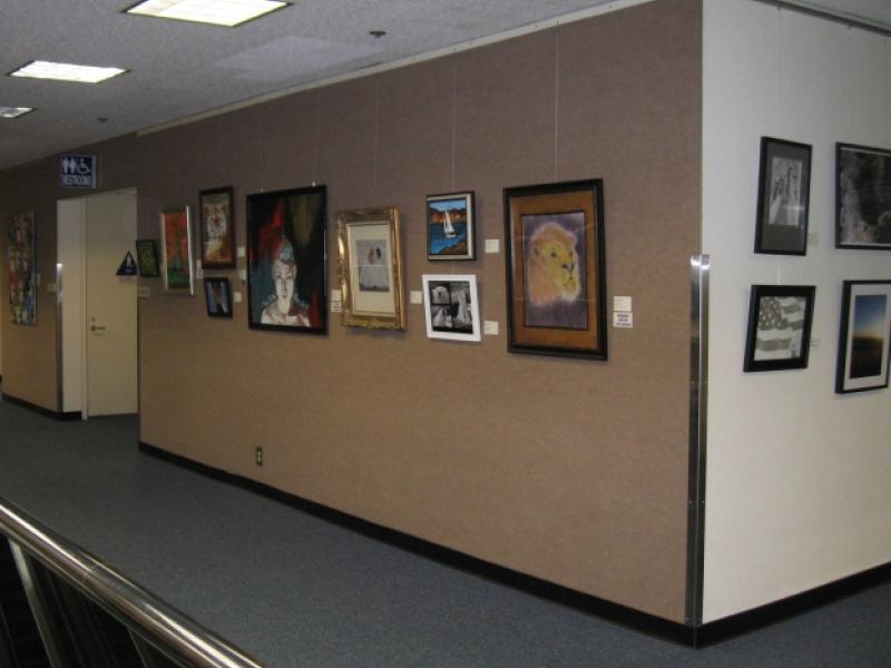 9th Annual Exhibit Just one of the art lined hallways of the Ventura County Government Center, CA