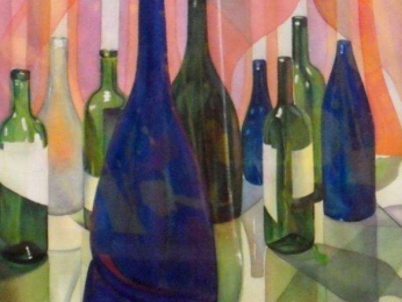 9th Annual Exhibit Still Life with Bottles