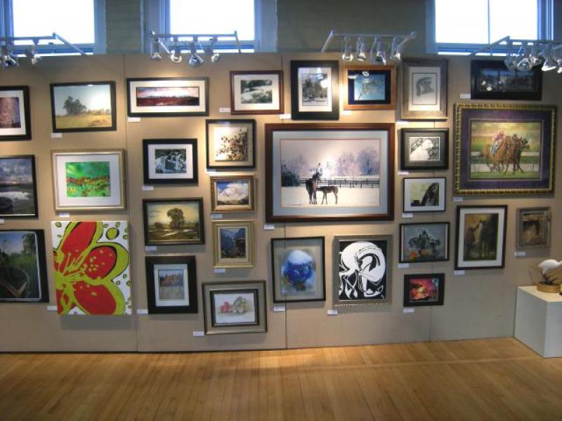 2nd Annual Exhibit Lexington gallery wall from 2009 exhibition.