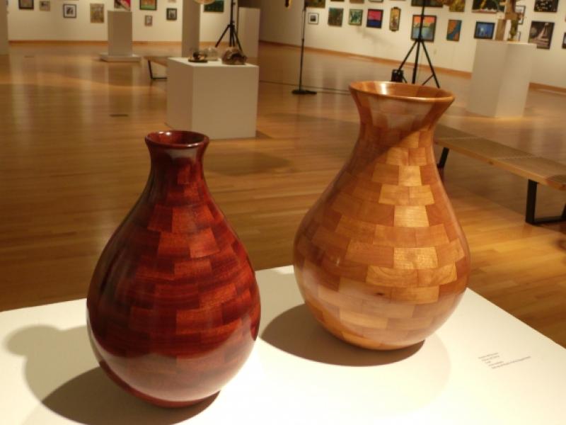 10th Annual Exhibit Bloodwood (L) and Pieces of Cherry (R)