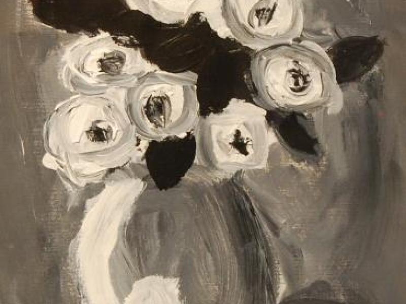 5th Exhibit Roses in Black & White
