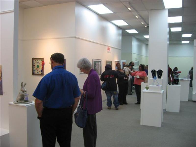4th Annual Exhibit Attendees taking in the art at the 4th Annual NAP Awards Reception