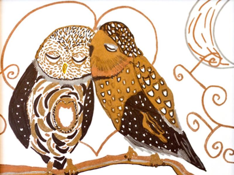 24th Annual Exhibit Owls in Love