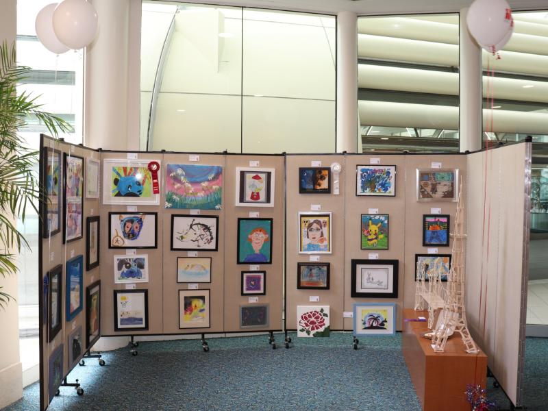 12th Annual Exhibit Youth & Teen artwork on display in OIA