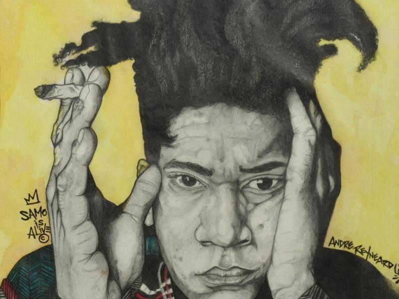 9th Annual Exhibit Basquiat Portrait