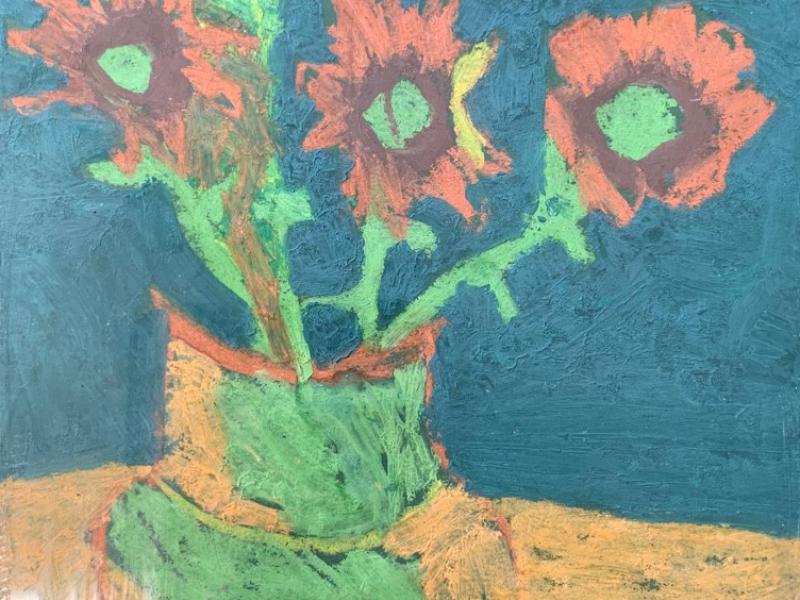 14th Annual Exhibit Van Gogh Sunflower Study