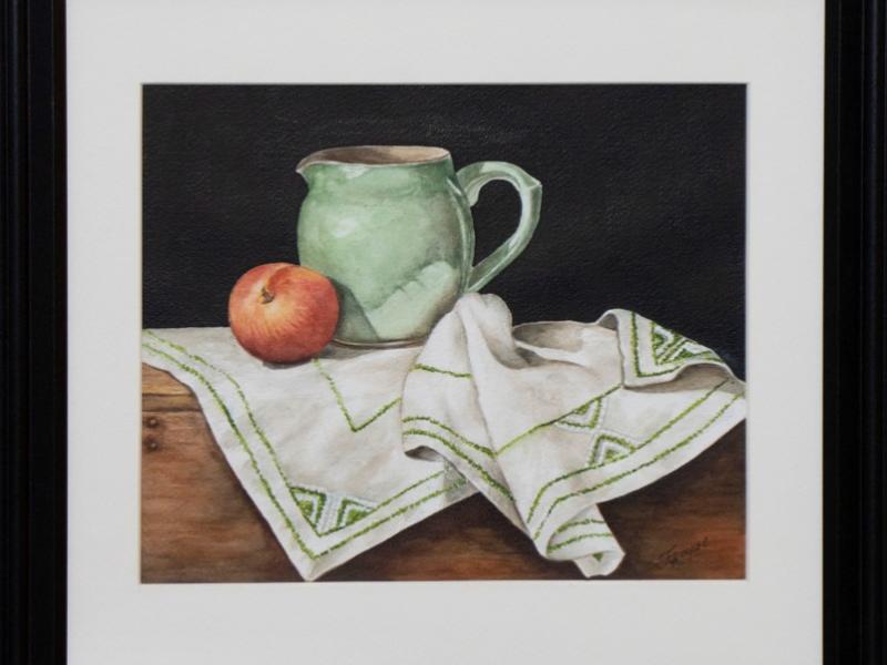 17th Annual Exhibit Still Life on a Tea Towel