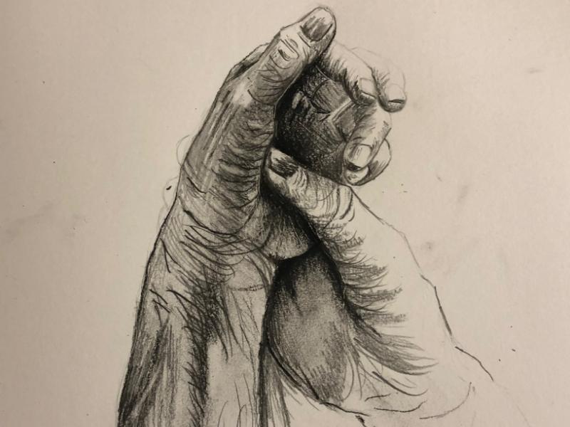 8th Annual Exhibit Calloused Hands of Front Line Workers