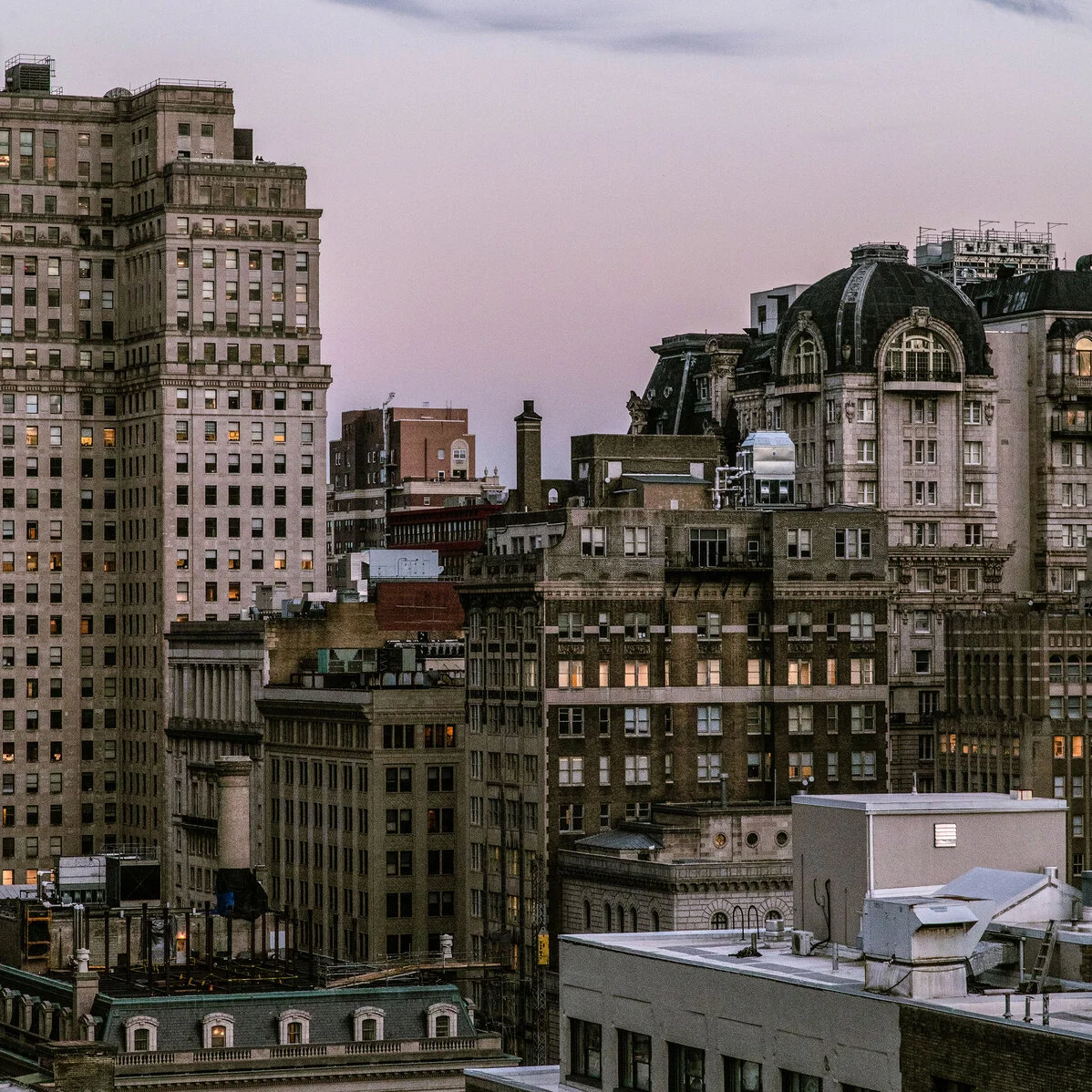Views from our Chestnut. I took this from the roof of Club Quarters Hotel in Philadelphia on Chestnut St. 