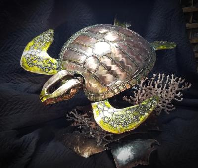 Scrap Metal Sea Turtle