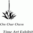 on our own time art exhibit logo