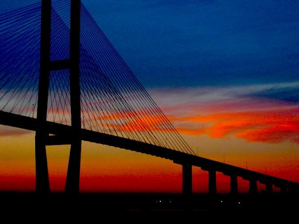 Lanier Bridge at Sunset