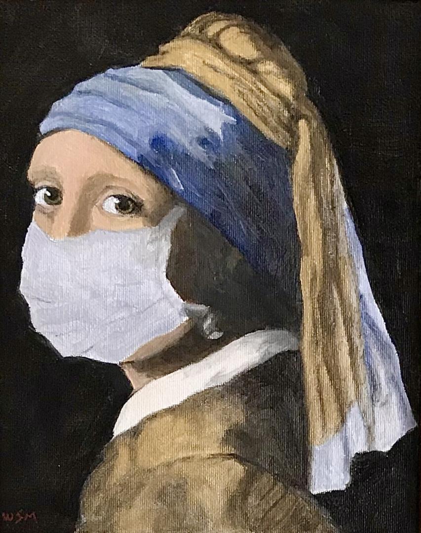 Girl With Pearl Earring and Mask