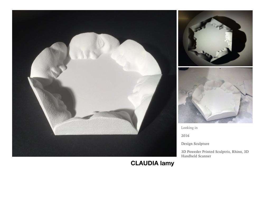 CLAUDIA lamy - looking in, 3D sculpture design
