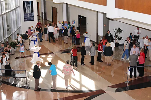 3rd Annual Exhibit Arial view of reception at the DFW International Gallery