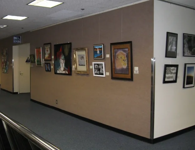 9th Annual Exhibit Just one of the art lined hallways of the Ventura County Government Center, CA