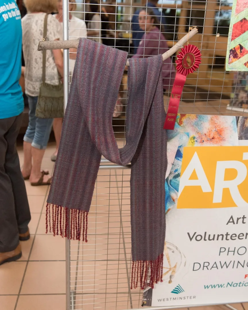 2nd Annual Exhibit Handwoven Scarf