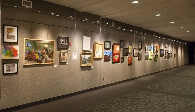 5th Annual Exhibit More than 180 pieces of artwork brightened up the walls of the Turner Concourse during the 5th Annual NAP Exhibit at Johns Hopkins Medicine