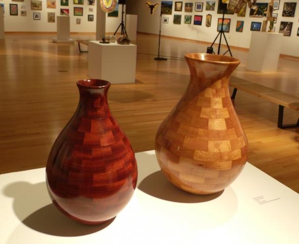 10th Annual Exhibit Bloodwood (L) and Pieces of Cherry (R)