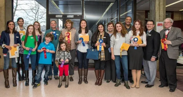 4th Annual Exhibit Winners proudly displaying their awards at the 4th Annual NAP Exhibit reception.