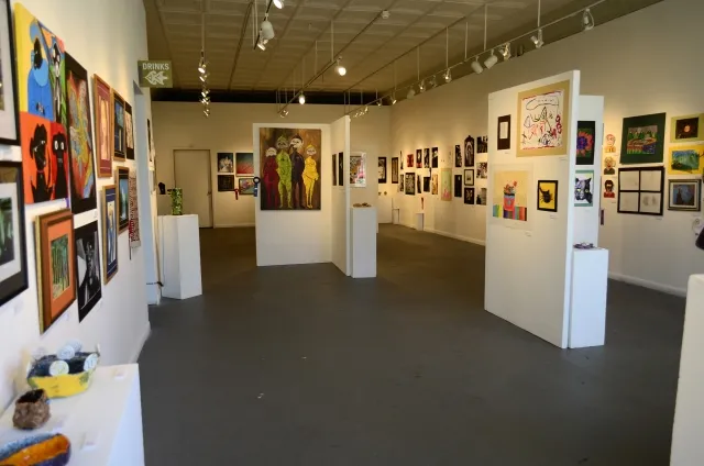  Arts Collinwood Gallery filled with artwork from the City of Cleveland NAP participants