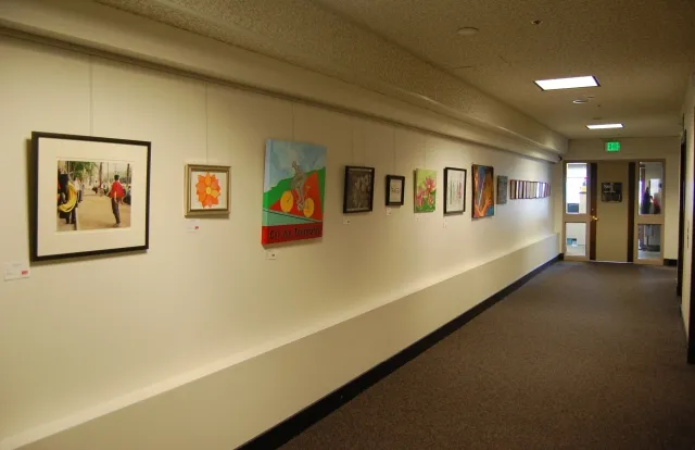 6th Annual Exhibit One of the hallways featuring employee artwork in the Tacoma Municipal Building