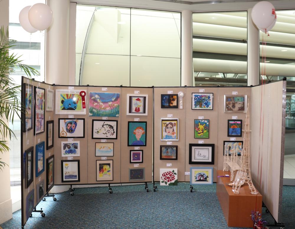 12th Annual Exhibit Youth & Teen artwork on display in OIA