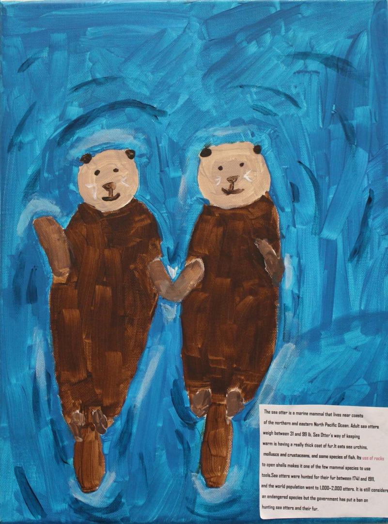 1st Exhibit Sea Otters