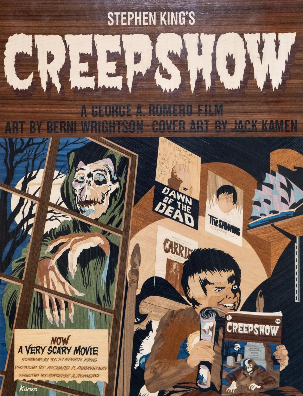 creepshow cover on wood