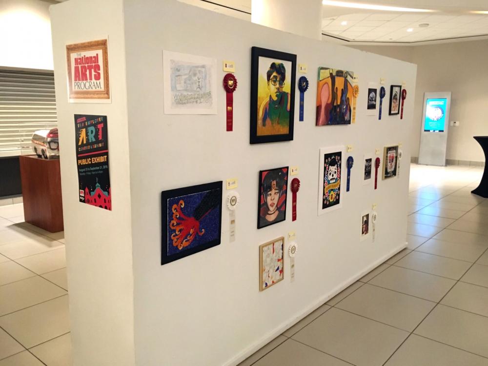 8th Annual Exhibit Art on display at the 8th Annual VIA Metropolitan Transit show