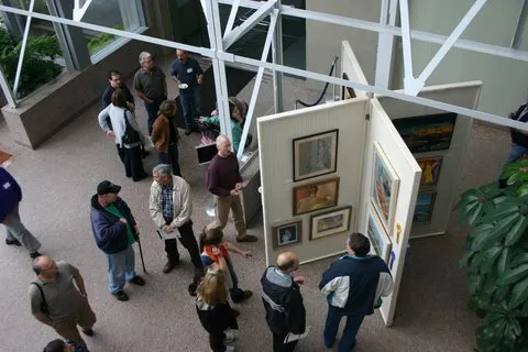 10th Annual Exhibit View from above at the 2011 Awards Reception