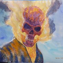Ghost Rider watercolor 18 byb24